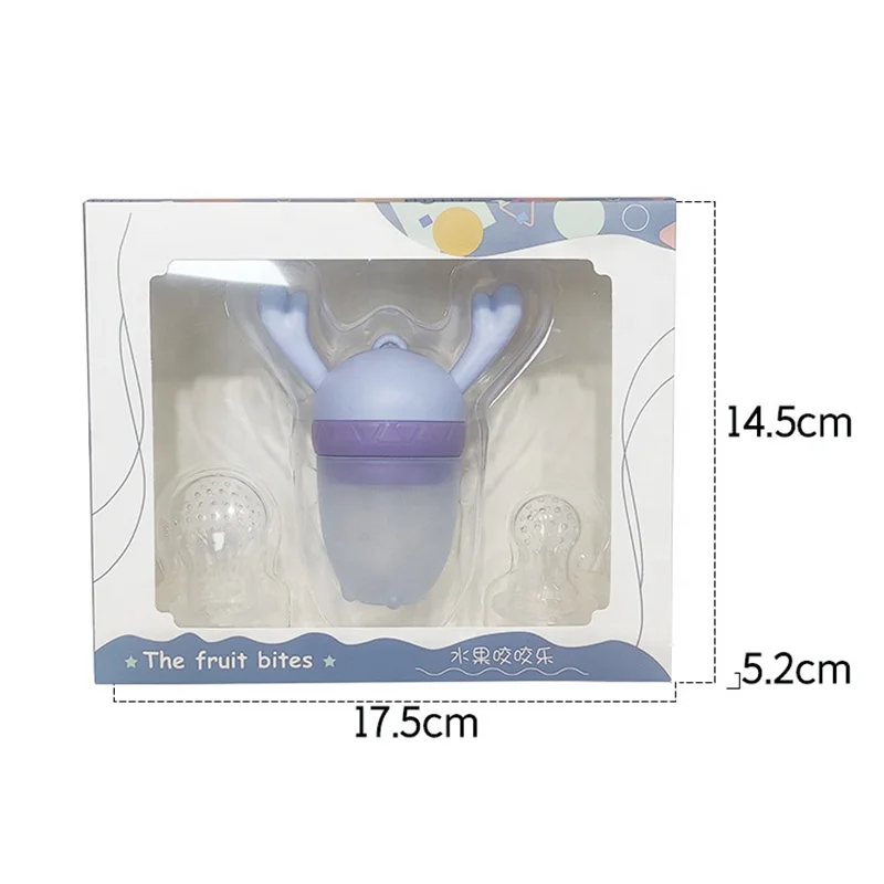 A Variety Of Styles Nibbler Wholesale Food Grade Fruit Baby Pacifier With Animal Silicone Dust Cover