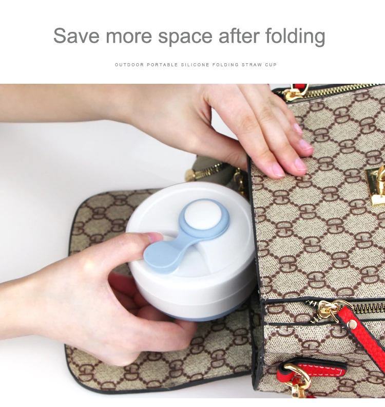 Wholesale Private Label Bpa Free Expandable Collapsible Folding Water Bottle Travel Sports Drink Silicone Foldable Water Bottle