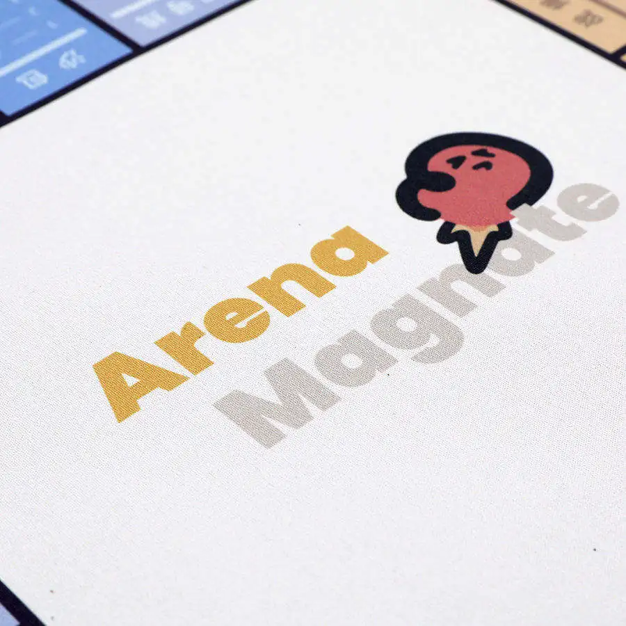 Factory Direct Sale Custom Size Soft rubber White Square game board mat mouse pad For Play Game