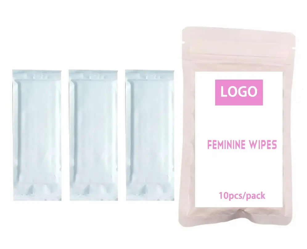 
Private label individual wrapped feminine hygiene wipes 100% biodegradable flushable wipes 