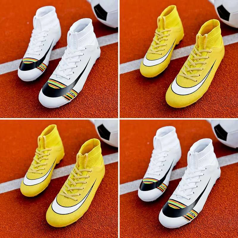 
HOBIBEAR New Custom Outdoor Men Turf Soccer Boots Boy Football Spike Shoes Young Sport Shoe 