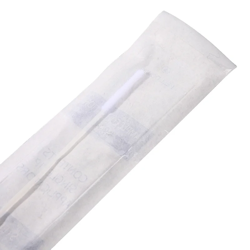
Long Plastic Stick Nylon Flocked Saliva Dna Sample Collection Sterile Throat Swab 