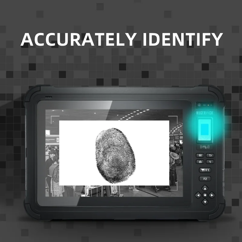 OEM S102B Displayport IP65 Android NFC reader module FAP10 Fingerprint 10.1 Inch Shockproof MTK 8GB 128GB Biometric Tablet Pc