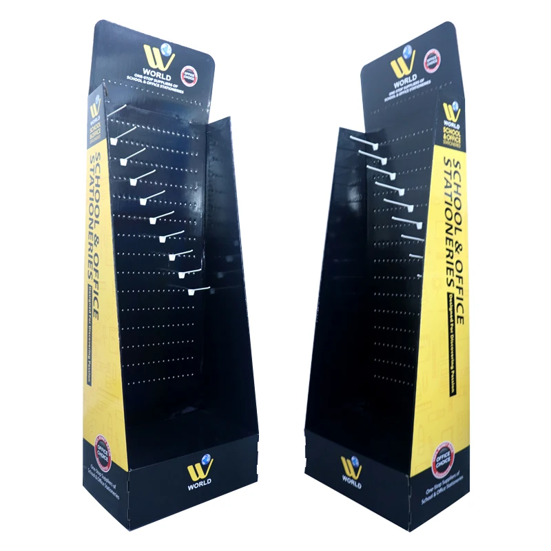 Custom floor retail store Kitchenware products promotion exhibition Bamboo wood cutting board Acrylic Cardboard Display Stand