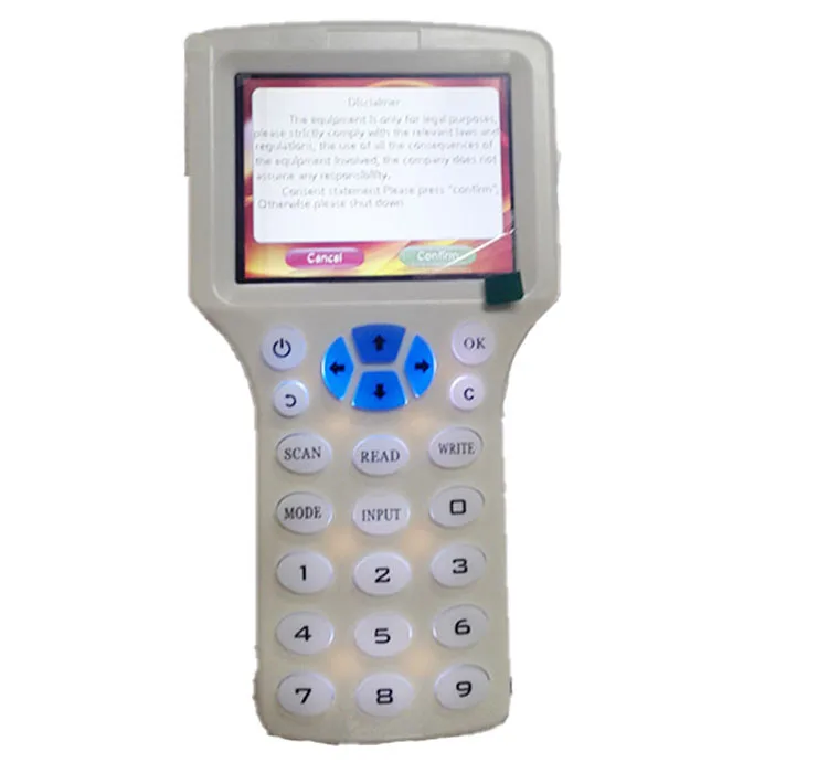 RFID Smart Card Reader Writer NFC 13.56MHz Copier 125KHz Duplicator Multi-Frequency Decoding Software USB Support