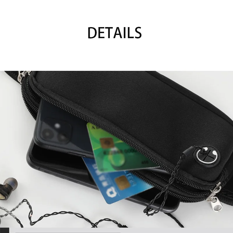 Fashion Anti-theft Adjustable Waterproof Gym Bag Fanny Pack Waist Bum Storage Bags Traveling Outdoor Sports Running Hiking Bag