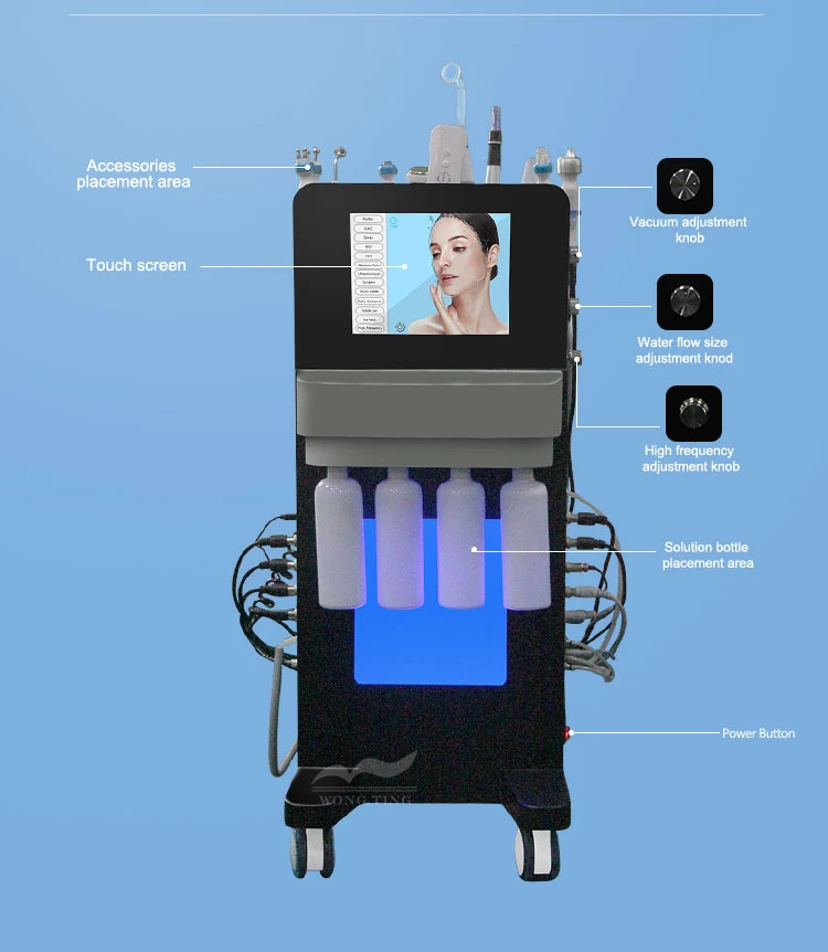 guangdong professional facial dermabrasion skin care beauty facial peeling  machine beauty equipment supplier