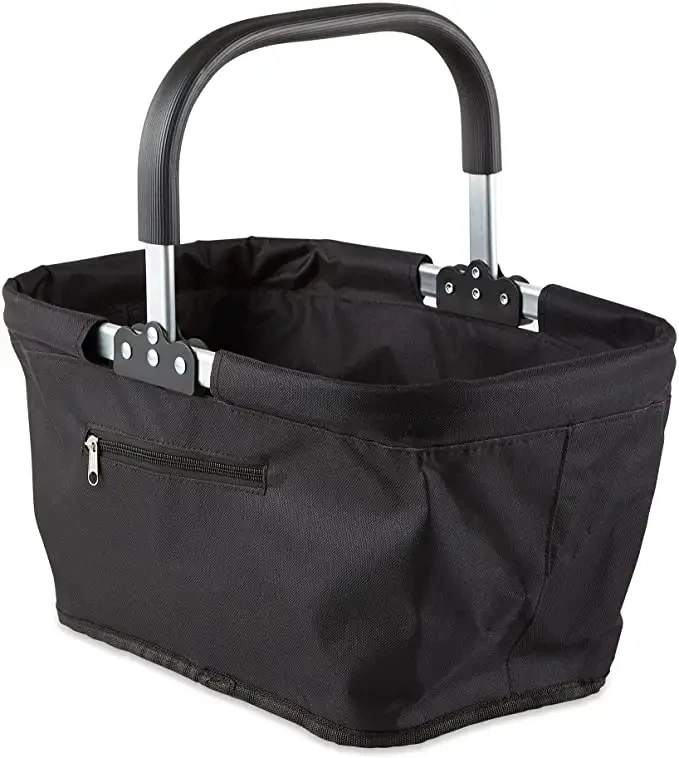 Collapsible Market Basket camping convenient rope storage basket