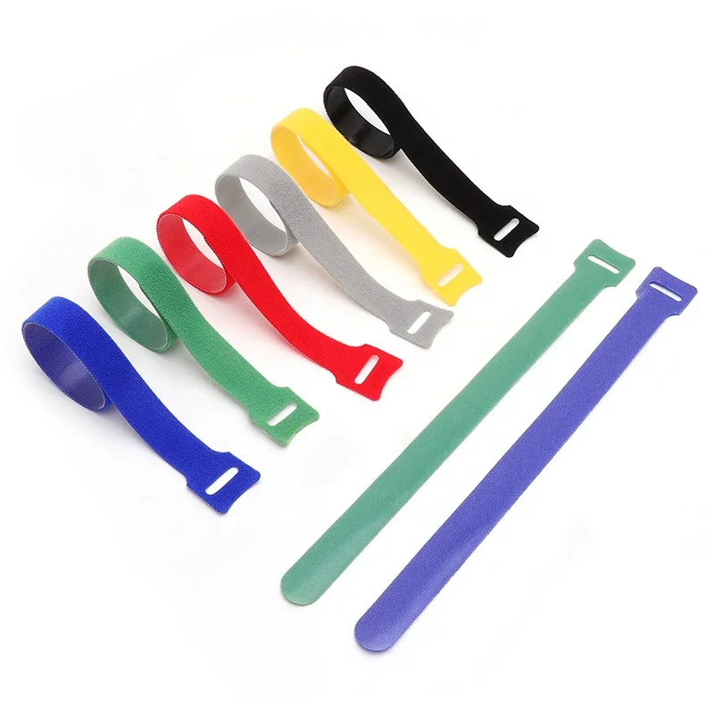 Cable ties-Reusable Cable Straps Ties with Self Gripping Hook for Thin Cable Storage Wrapping