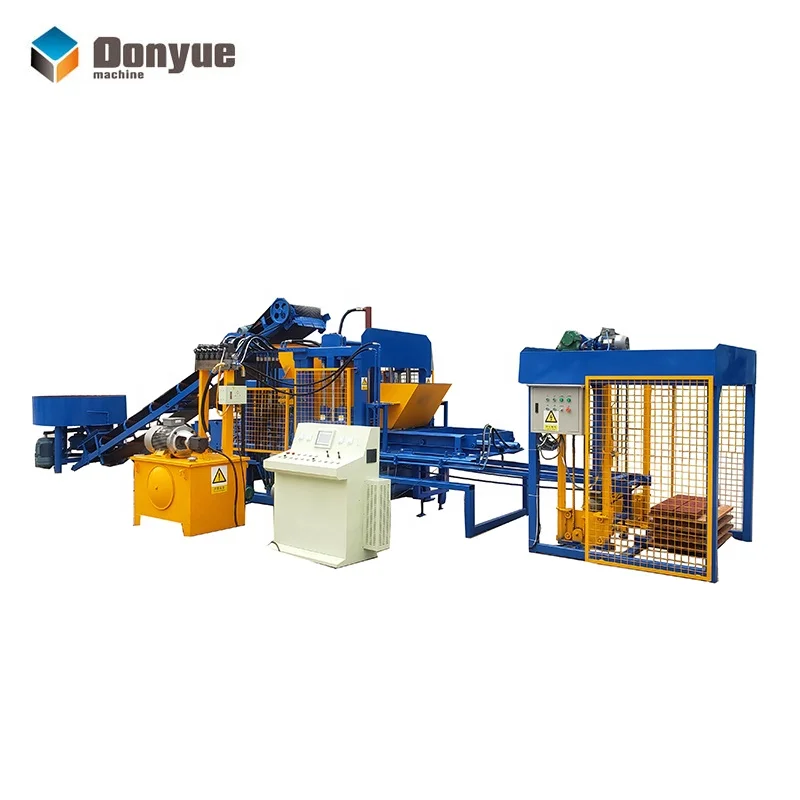 China Top Supplier Dongyue QT4-15 brick making machinery interlocking block making machine in Ghana