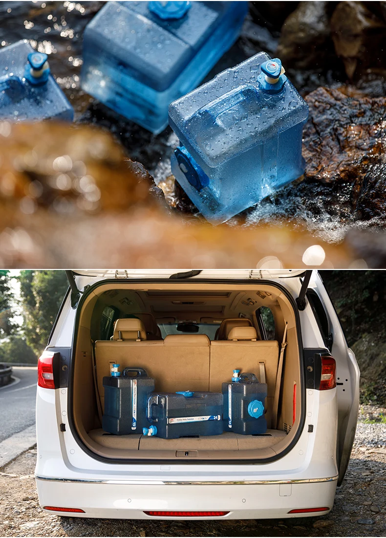 Outdoor camping water storage tank portable car large capacity with tap drinking water domestic water storage tank