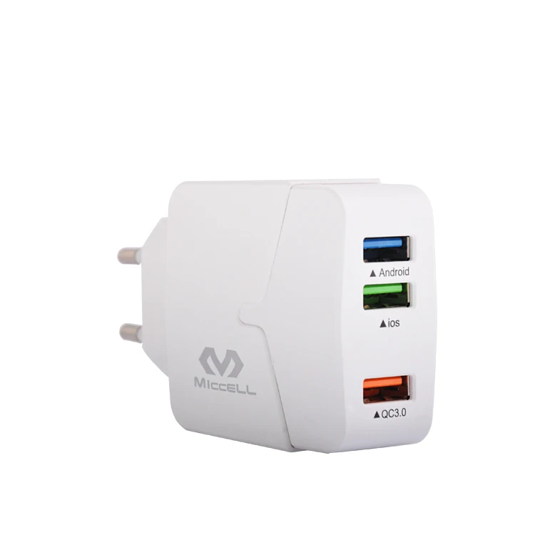  Veaqee 3 порта usb mobail телефон зарядное устройство QC3.0 быстрой