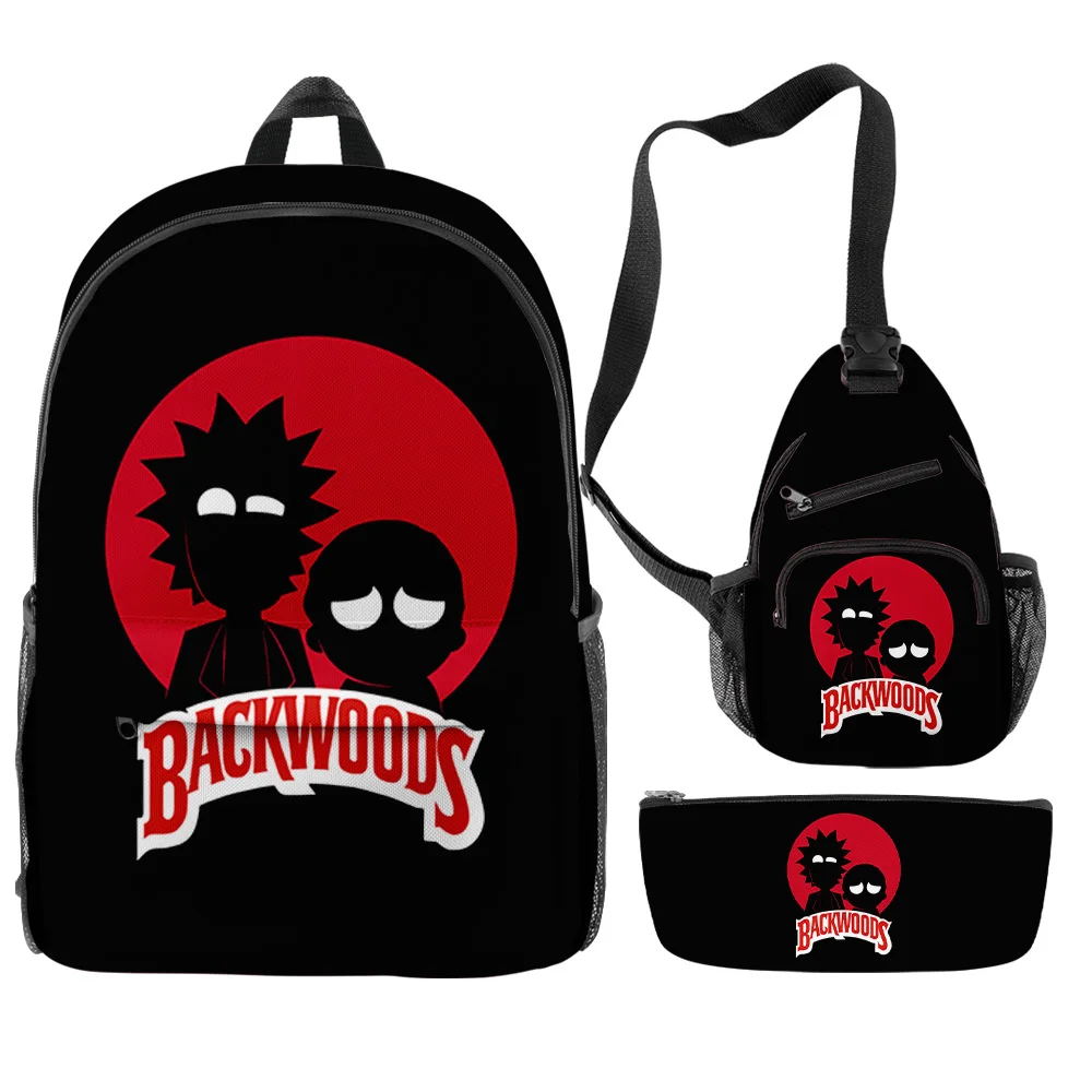
Custom 3D printed wearable backwoods backpack cartoons cool backwoods shoulder bag 3pcs backwood cigars back pack 