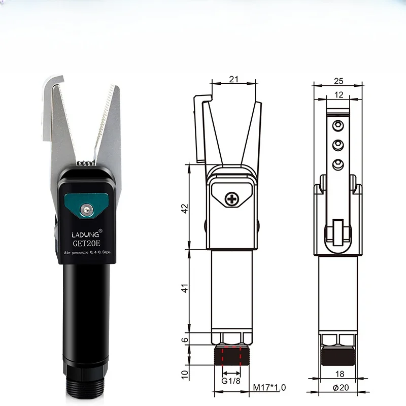 Pneumatic Sprue Gripper Picker Grabber for Automated Runner Removal