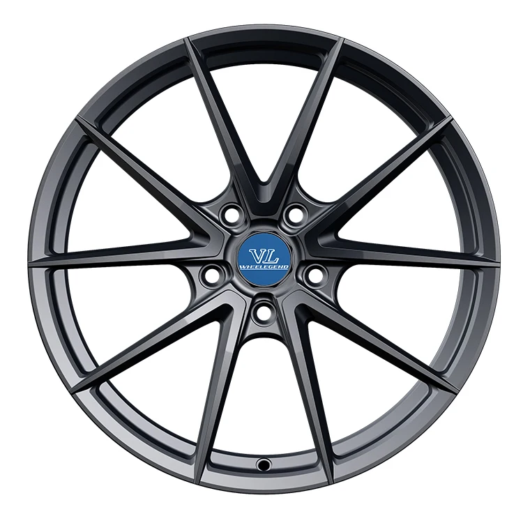 VLF03 China manufacturing cheap rims 18 inch 5 holes 5x112 alloy wheels 35ET matt black alloy car wheel rim