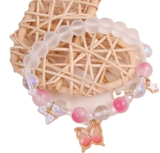 Crystal Bracelet  Colored Beaded Bracelet Student Friendship Fashion Bracelet Wholesale Bead Glass Hot Selling New Cartoon