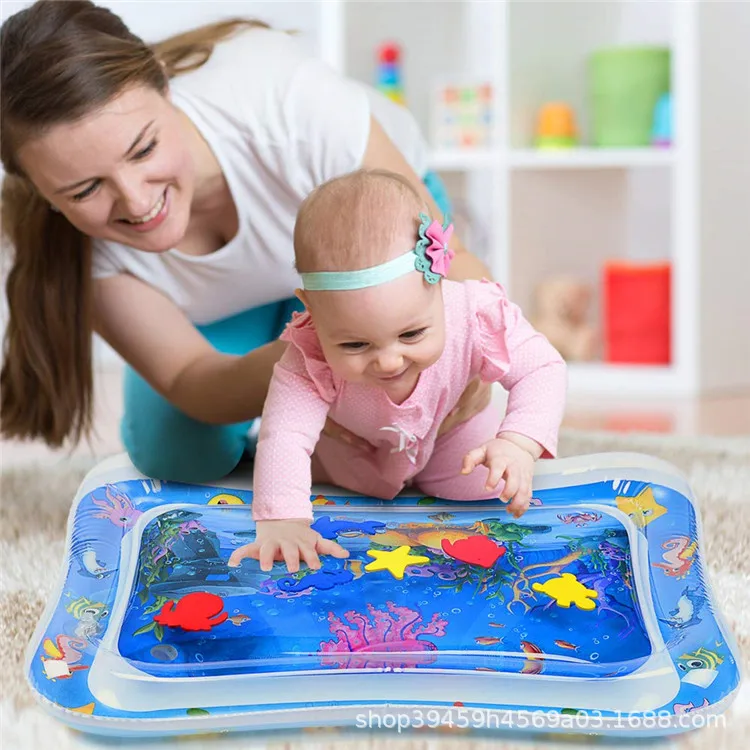 Best Pvc Eco-friendly Baby Tummy Time Water Play Mat Toys Outdoor Games Inflatable Water Mat