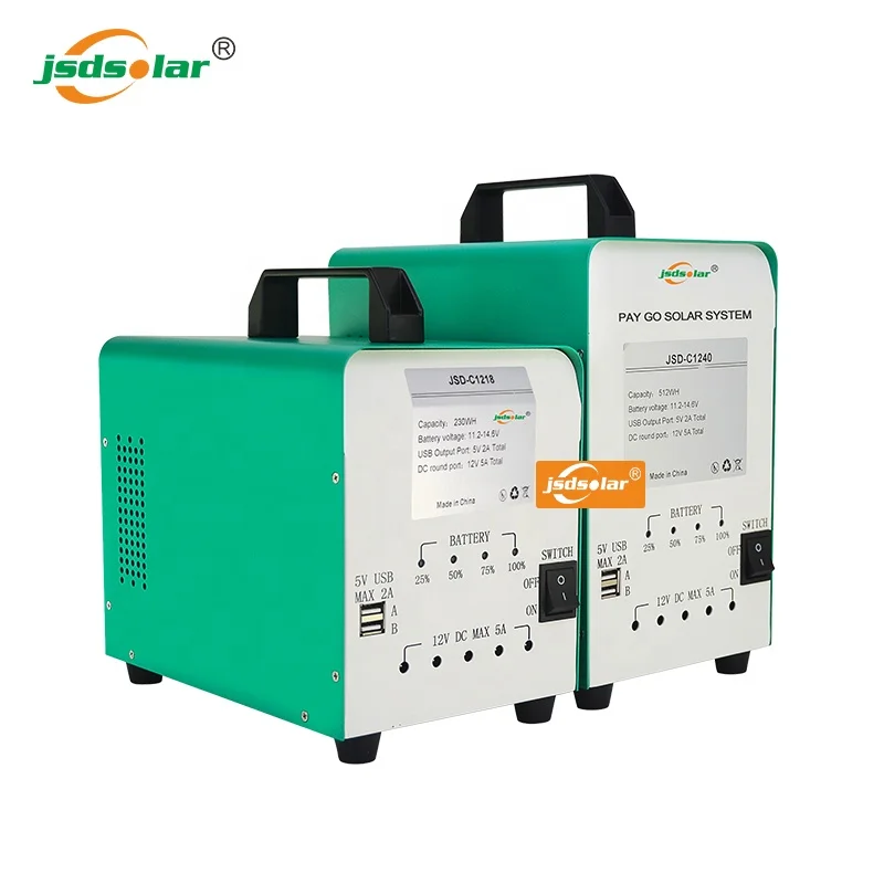 Manufacture hot sale pay as you go system LiFePO4 battery lithium battery 12v 600Ah portable solar power system