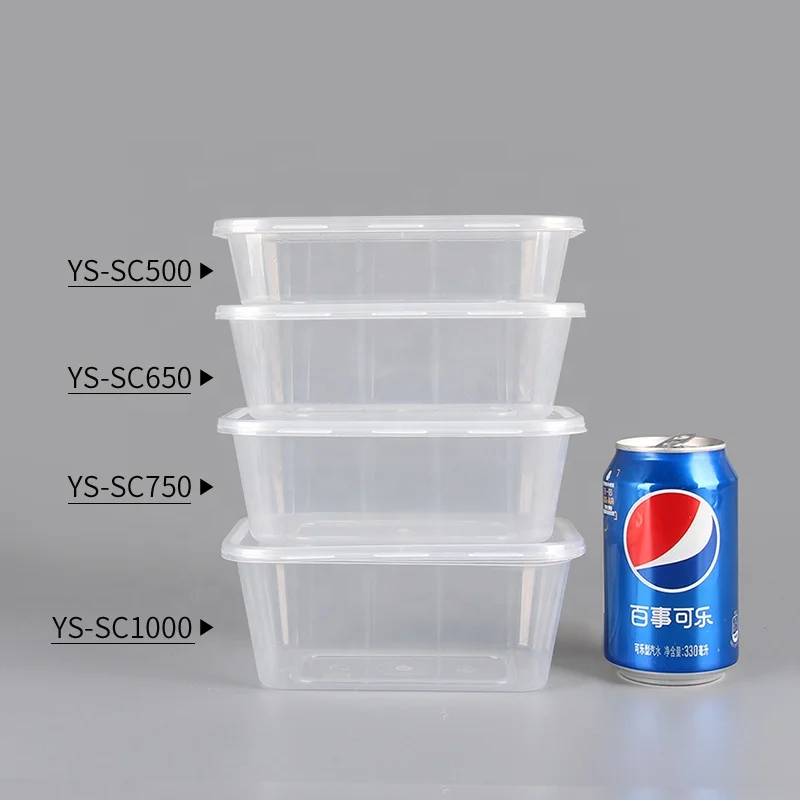 microwaveable takeaway disposable transparent plastic food container eco-friendly PP box