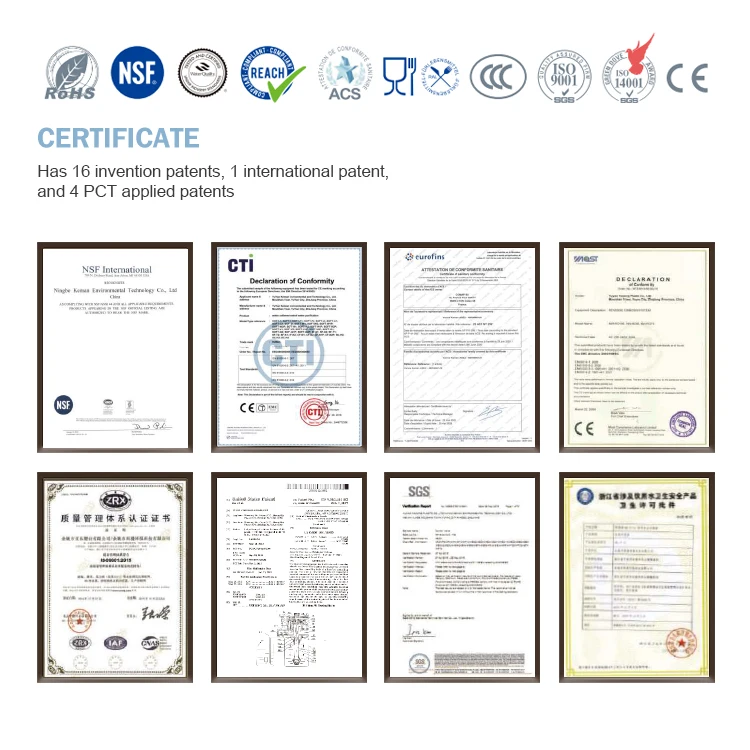 [NW-RO50-A1-L]High Quality 2.5 - 5 Bar Water Purifier Pressure Reverse Osmosis System 3G Plastic Tank RO System