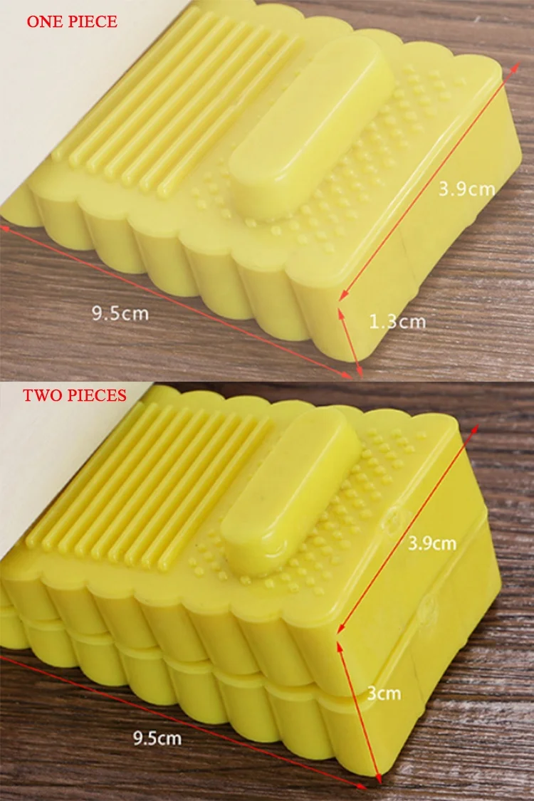 Factory Wholesale Children Kids Safety Heavy Duty Rubber Door Wedge Bumpers Rubber Door Draft Door Stopper