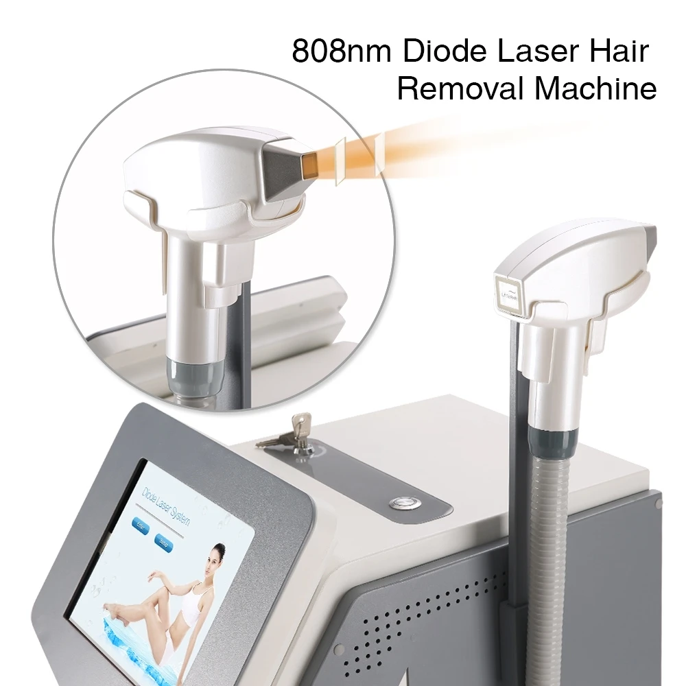 DIMEI Permanent Female Epilator 808nm Fiber Coupled Laser Diode Painless Hair Removal Machine for Sale