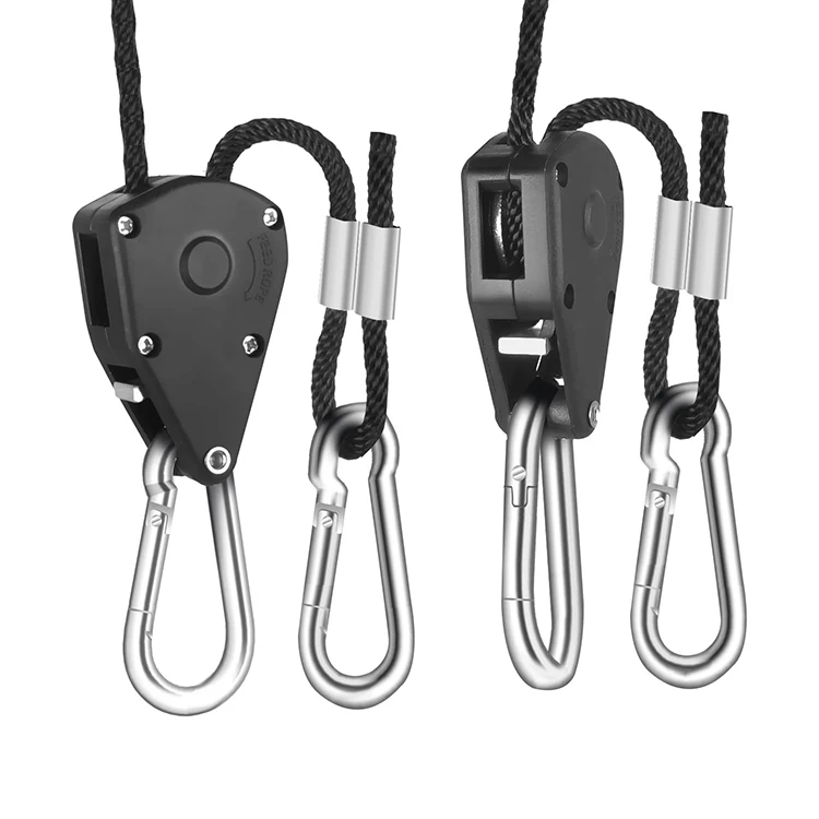 Вешалка 1/8 дюйма, регулируемый шкив 1/8, вешалки для натяжения, дюймовые вешалки для садоводства, Lifrting, привязывание, 12 футов, 1/8 люк, веревка с храповым механизмом