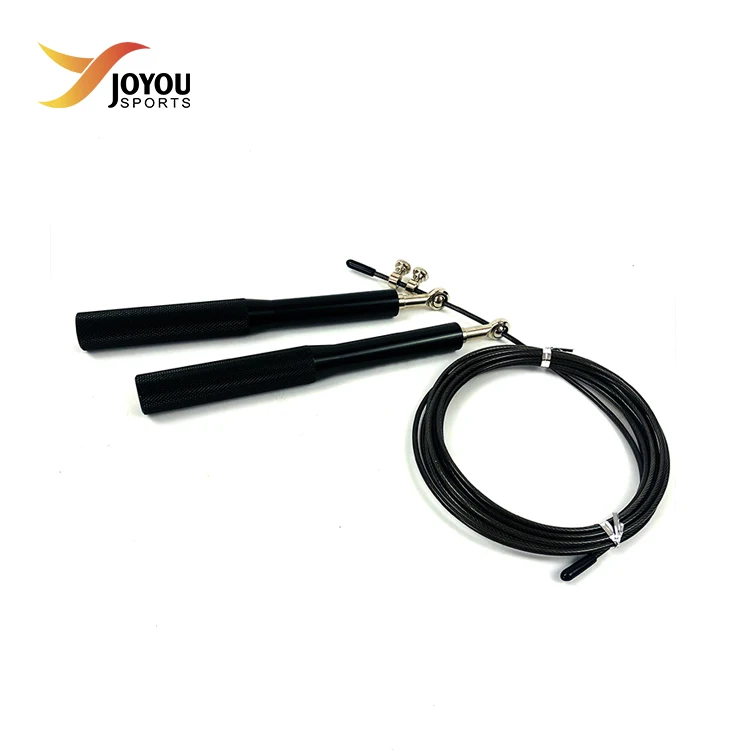 Прочный регулируемый алюминиевый кабель с ручкой для тренажерного зала, скоростная скакалка, регулируемые скакалки для фитнеса
