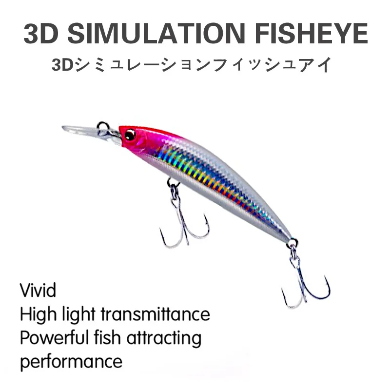 15colors 27g 90mm Sinking Minnow Lure Trout Peche Artificial Hard Bait Bass Salmon Plastic Casting Fishing Lures Wholesale