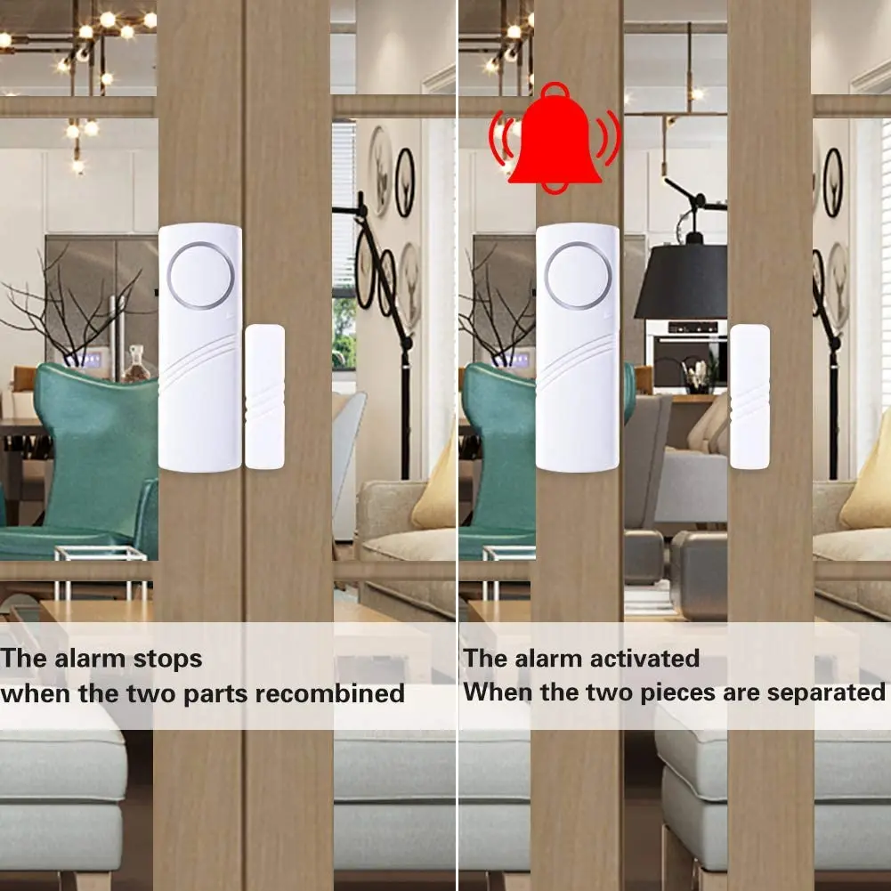 Door Window Alarm, 90DB Door Alarms for Kids Safety, Window Pool Alarms for Home