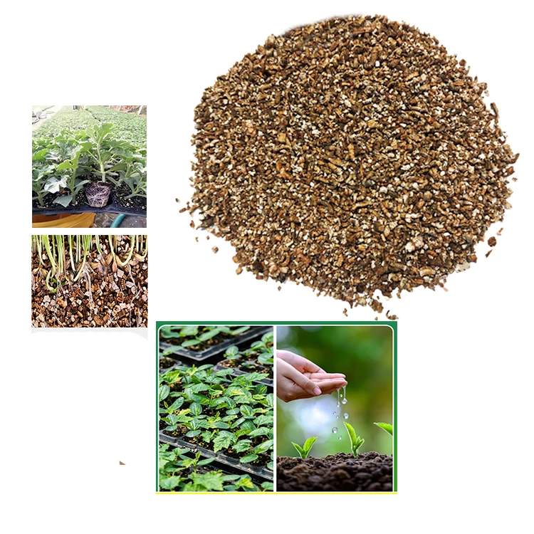 Gold expanded factory wholesale price gold vermiculite garden horticultural plants growing cheap price