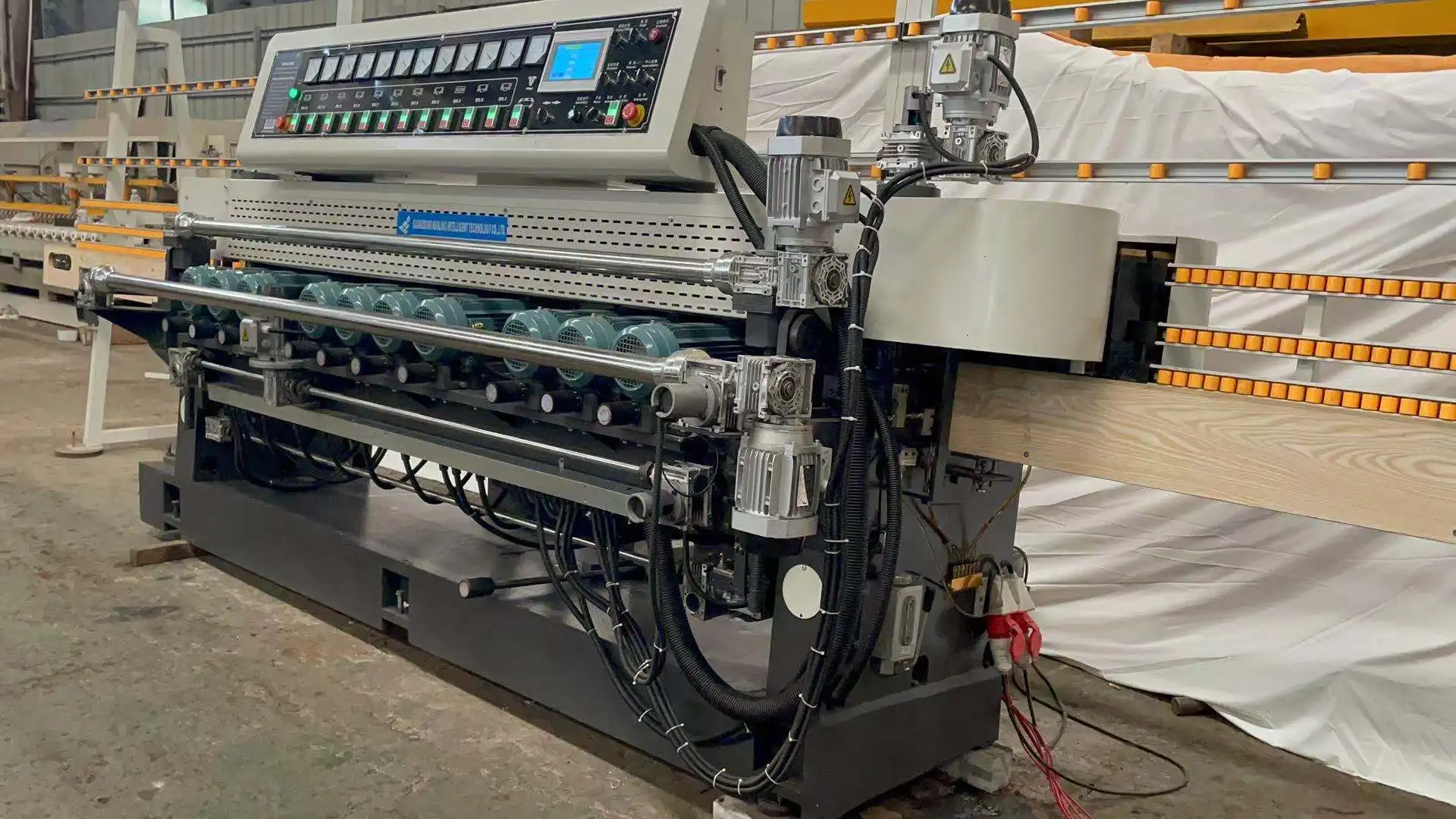 High Efficiency Building Glass Bevelling Polishing Edging Machine For Shop