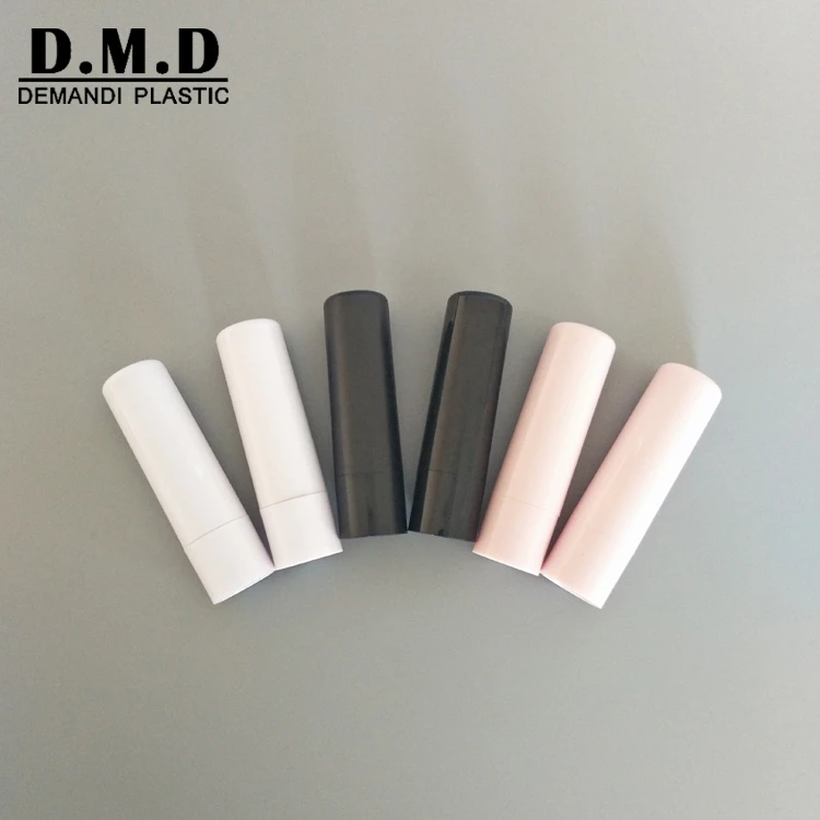 Wholesale empty lip care tube stick 5 gram 5 ml baby pink lip balm container