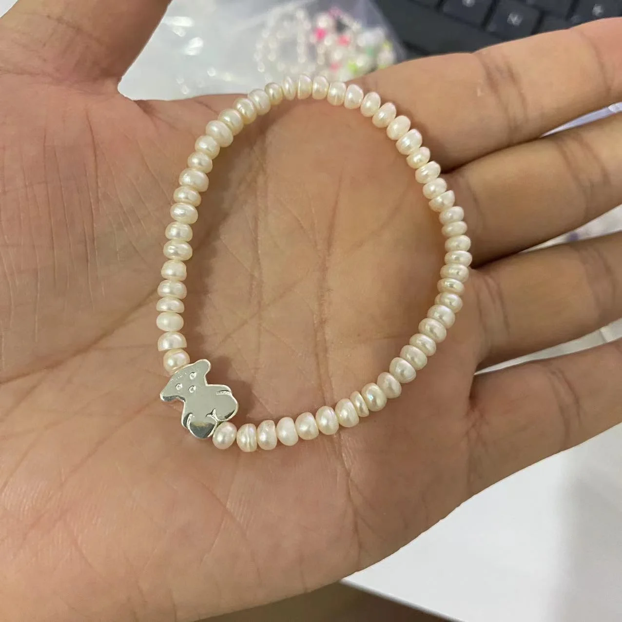 Wholesale price High quality spain bear sterling silver 925 earrings studs For touses earring jewelry making