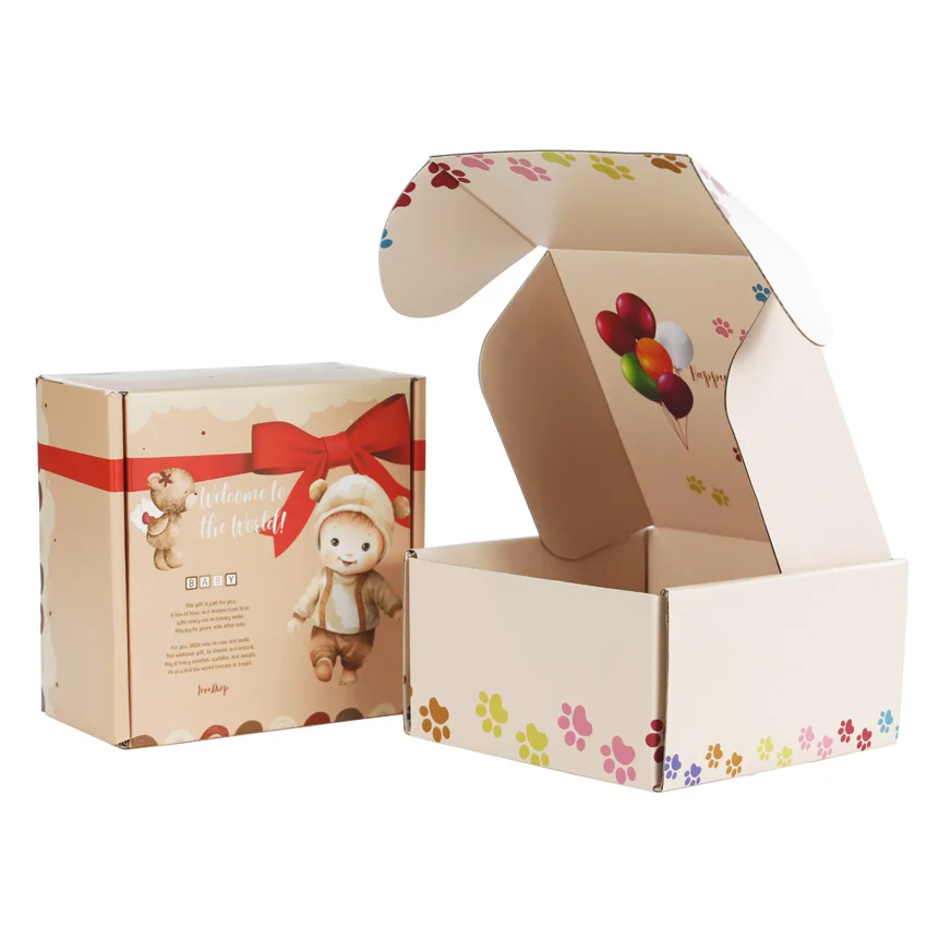 Custom Printed Unique Corrugated Shipping Boxes Custom Logo Cardboard Mailer Box