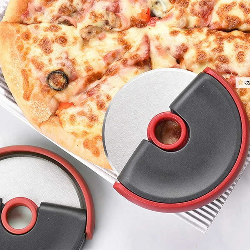 Custom Fashion Ball Pizza Cutter sharp Round Pizza Tools Wheel Roller Pizza Cutter