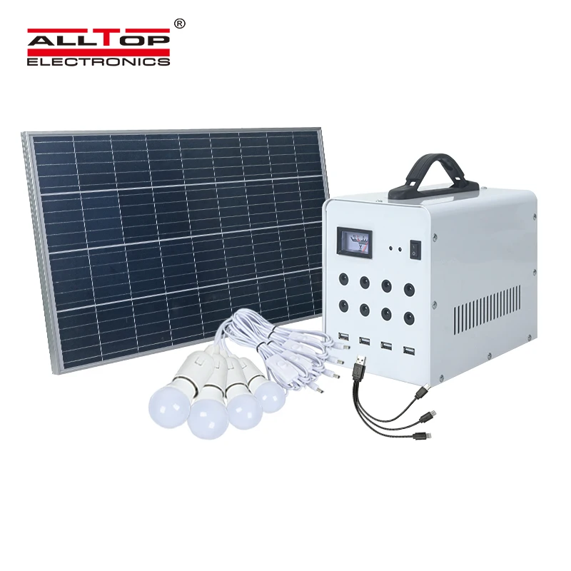 ALLTOP New design wholesale portable 10w solar panel kit set home solar system