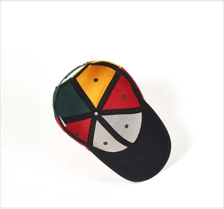 High Quality Promotional Hats Label Custom Logo 6 Panel Rainbow Baseball cap Trucker Hat Sports