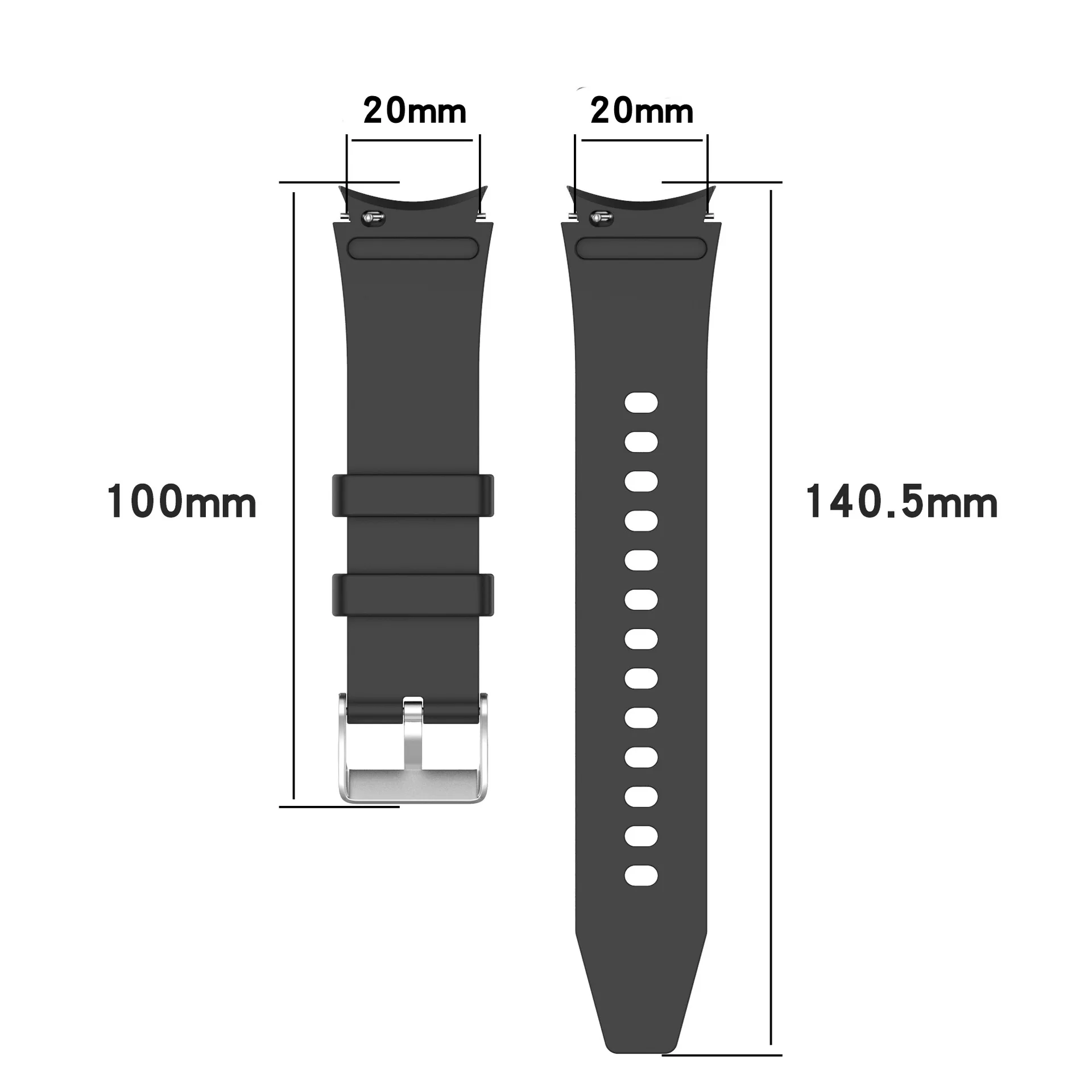 Good Quality Silicone Replacement Strap Watch Bands for Samsung Galaxy Watch 4 Classic 42/46mm