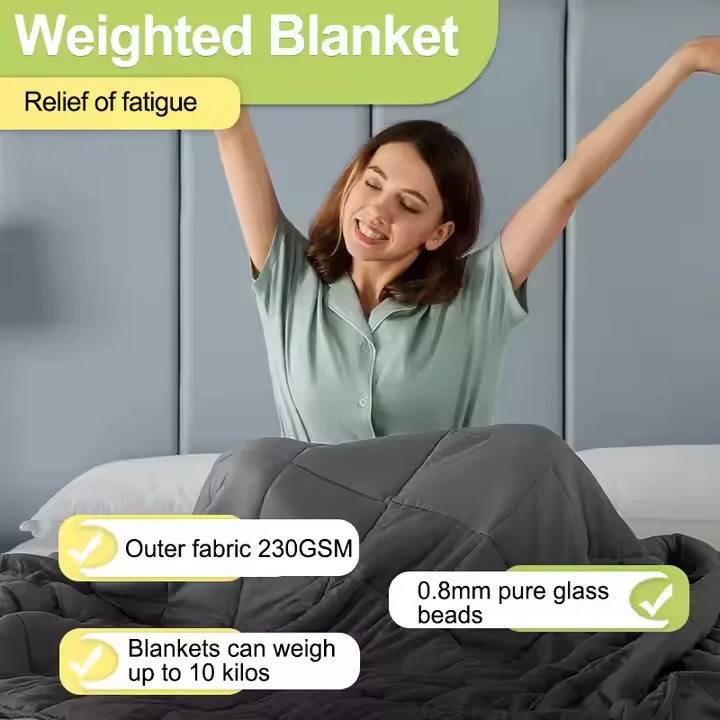 Portable Knitted Eco-Friendly Wearable Blanket with Plain Style for Home Use
