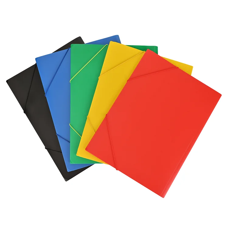 AFFISURE Colorful A4 Pp Document Envelope Folder With Elastic Band