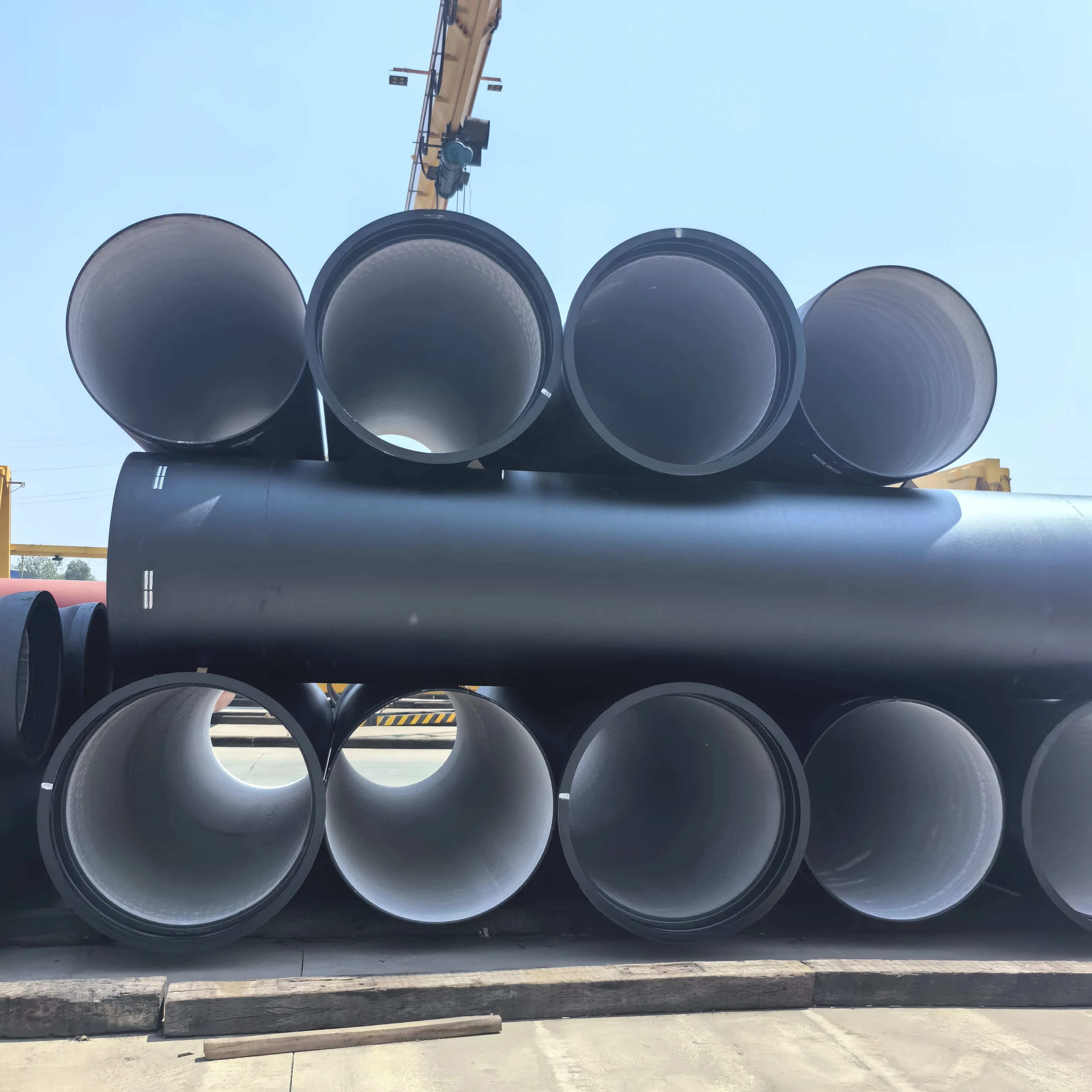 Custom PN25 T-Interface Spray Socket Nodular Cast Iron Pipe K9/C40 Double Coil Production Services