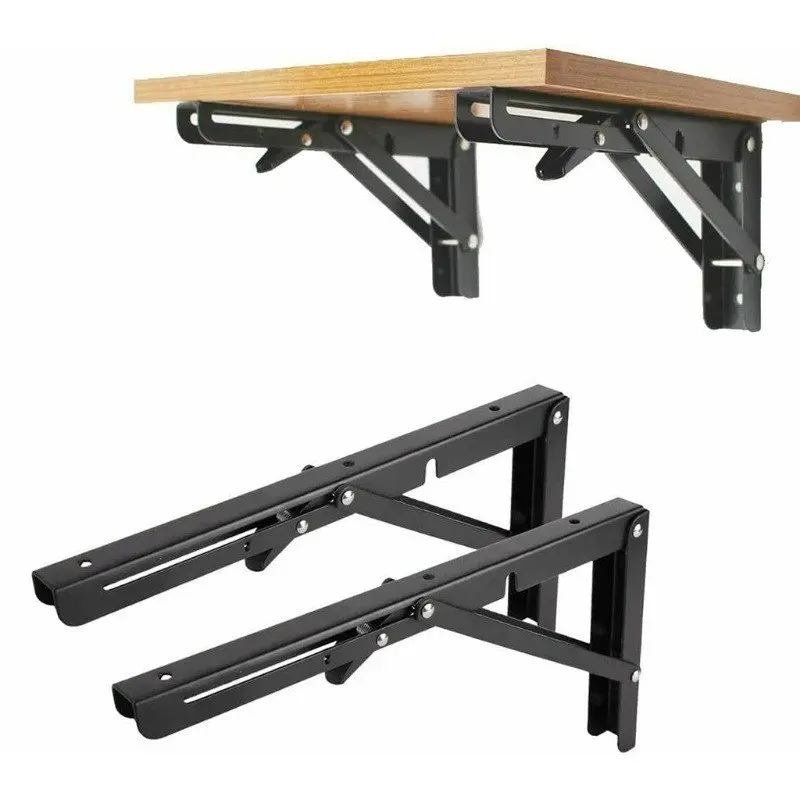 High quality stainless steel  folding bracket triangular workbench folding bracket metal wall mounted shelf bracket
