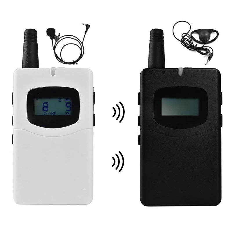 UHF 60 working hours wireless group tour guide system device radio guide Radioguide for Italy market