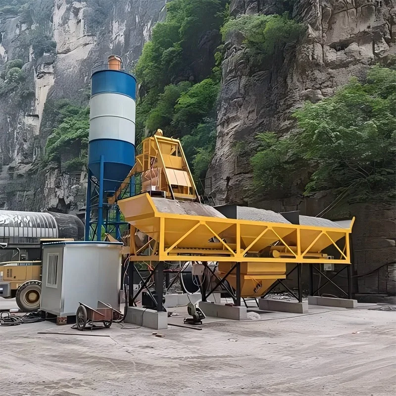 Oman Skip бункер на месте готовый смешанный бетонный завод Франция небольшая влажная смесь цементно-бетонная Установка 25-30 м3/ч