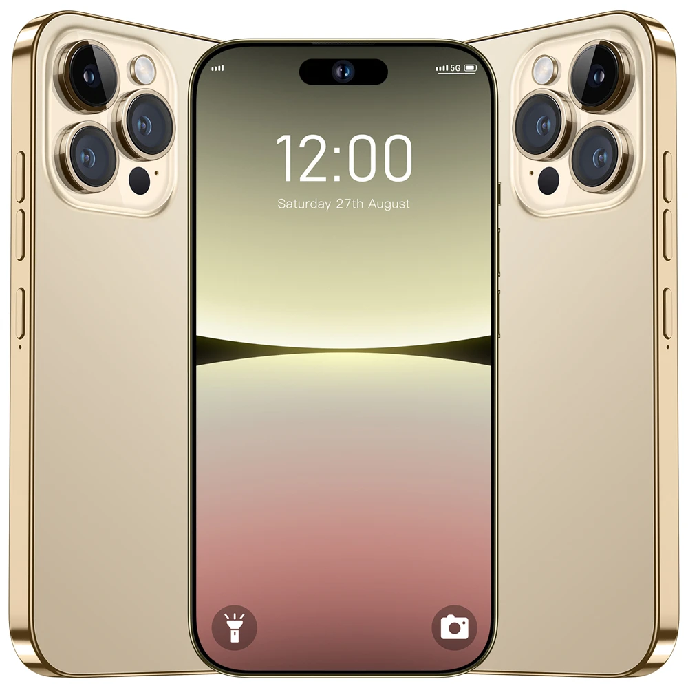 Смартфон с памятью i 14 Pro Max, 7,3 дюйма, 5G, 16 ГБ + 1 ТБ