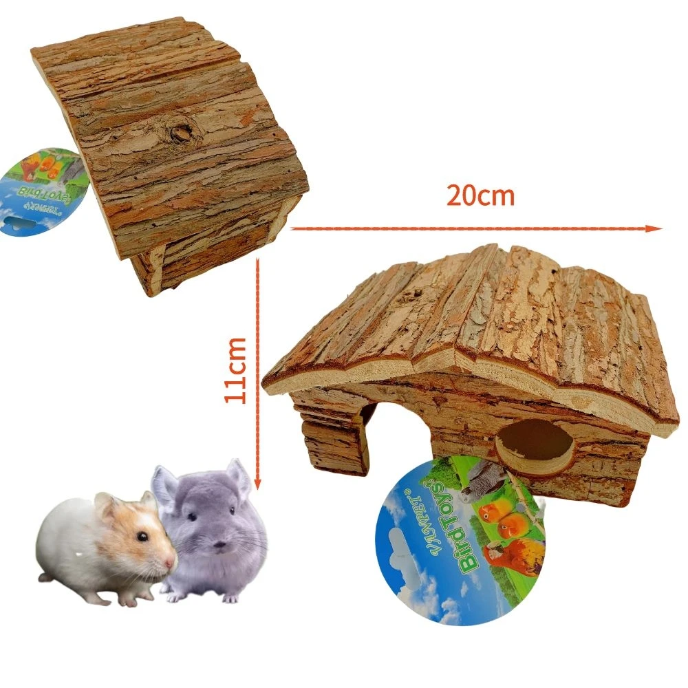 Деревянная клетка для хомяка деревянная домашних животных ежика съемная с водонепроницаемой крышей