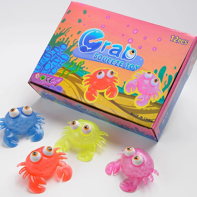 Juguetes Nios Spielzeug Hot Selling Sensory Squeeze Ball Stress Relief Crab Fidget Toys