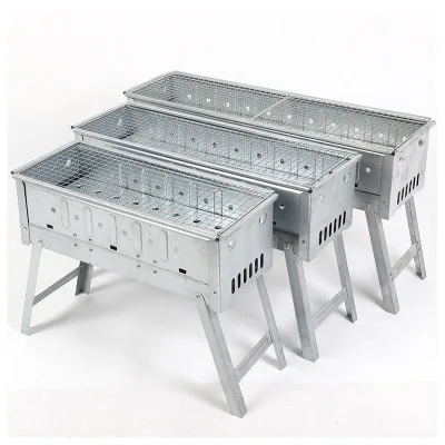 Japanese style  alloy steel three Size folding  Outdoor portable barbecue grill charcoal BBQ