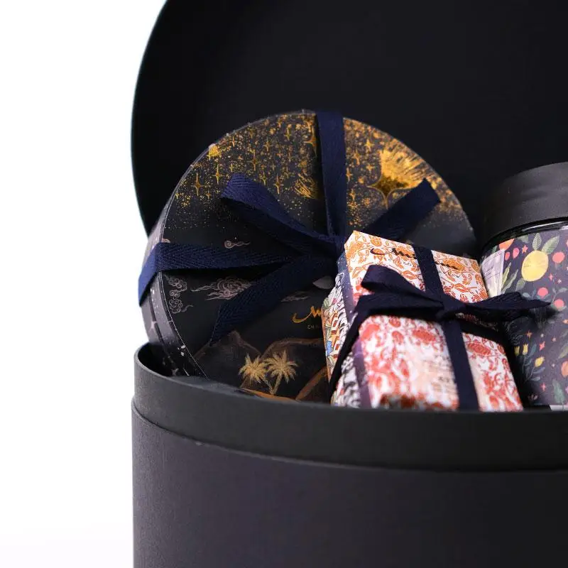 Factory Wholesale Custom Candy Tea Bag Chocolate Paper Tubes Packaging Box Craft Paper Tube